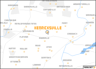 map of Kenricksville