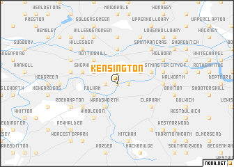 map of Kensington
