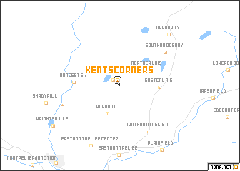 map of Kents Corners