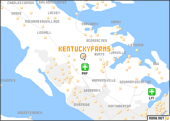 map of Kentucky Farms