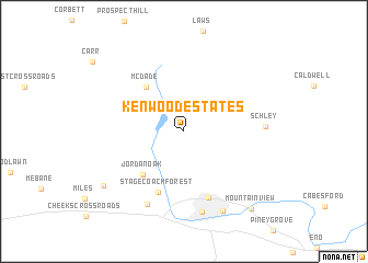 map of Kenwood Estates