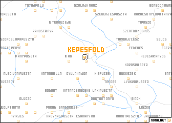 map of Kepésföld