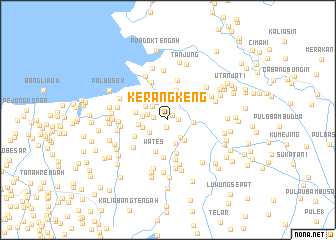 map of Kerangkeng