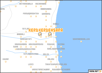 map of Kerdeh Sarā