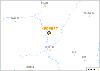map of Kerebet