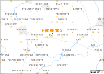 map of Kereknád
