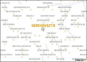 map of Kerékpuszta