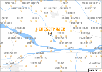 map of Kereszt Majer