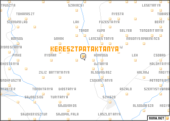 map of Keresztpataktanya