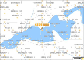 map of Kerewan