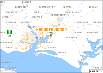 map of Kergatavignan