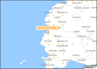 map of Kergonsoch