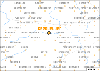 map of Kerguelven