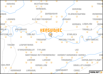 map of Kerguidiec
