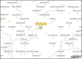 map of Kergus