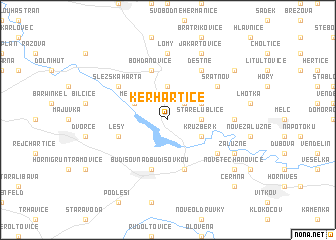 map of Kerhartice
