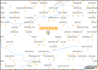 map of Kerkasiai