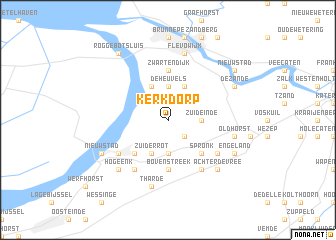 map of Kerkdorp