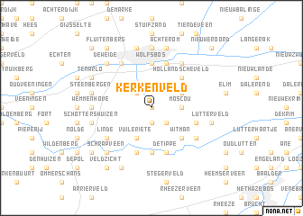map of Kerkenveld