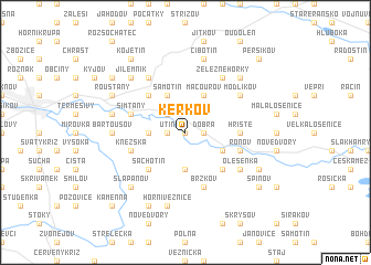 map of Keřkov