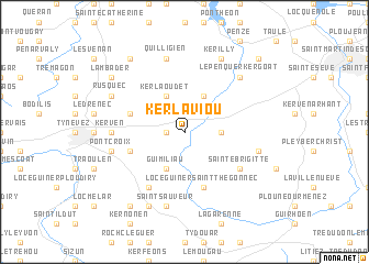 map of Kerlaviou