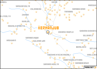 map of Kermānjūb