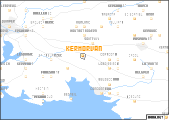 map of Kermorvan