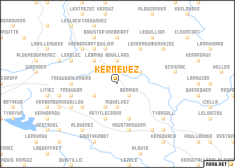 map of Kernévez