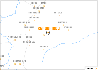 map of Kérou Wirou