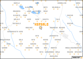 map of Kʼersalo