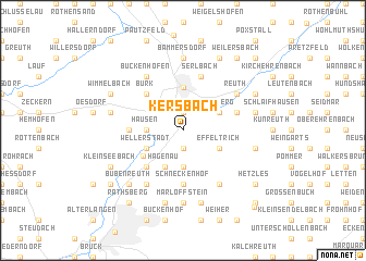 map of Kersbach