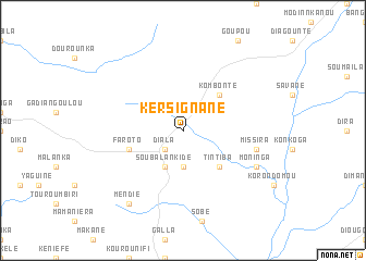 map of Kersignané