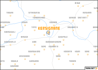 map of Kersignané