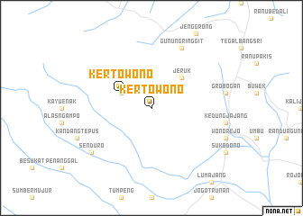 map of Kertowono