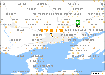 map of Kervallon