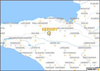 map of Kerviny