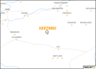 map of Kerzhaki