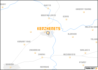 map of Kerzhenets