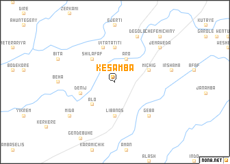 map of Kʼēs Āmba