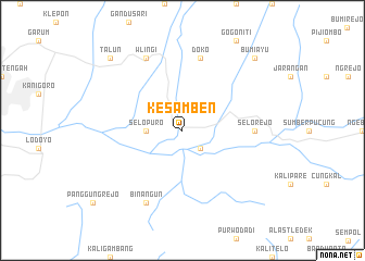 map of Kesamben