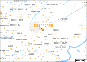 map of Kesargarh