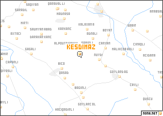 map of Keşdimǝz