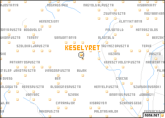 map of Keselyrét