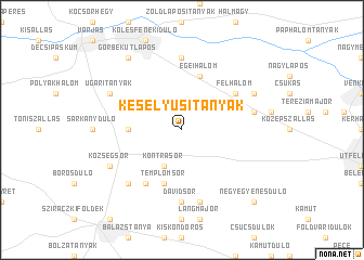 map of Keselyůsitanyák
