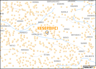 map of Keserovići