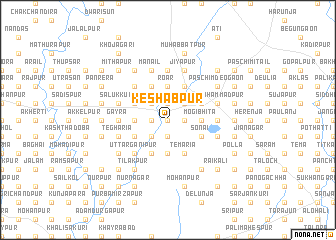map of Keshabpur