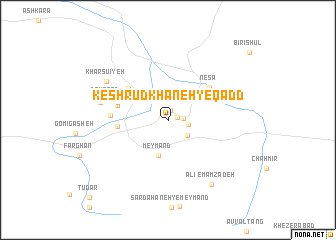 map of Kesh Rūdkhāneh-ye Qadd