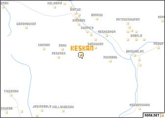 map of Keskān