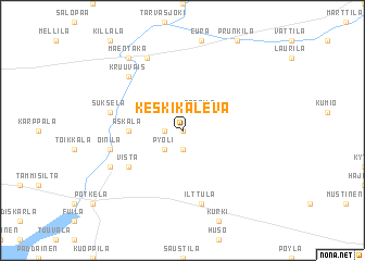map of Keski-Kaleva