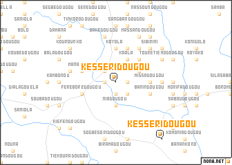 map of Késséridougou